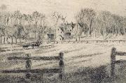 Camille Pissarro Field with mill at Osny china oil painting reproduction